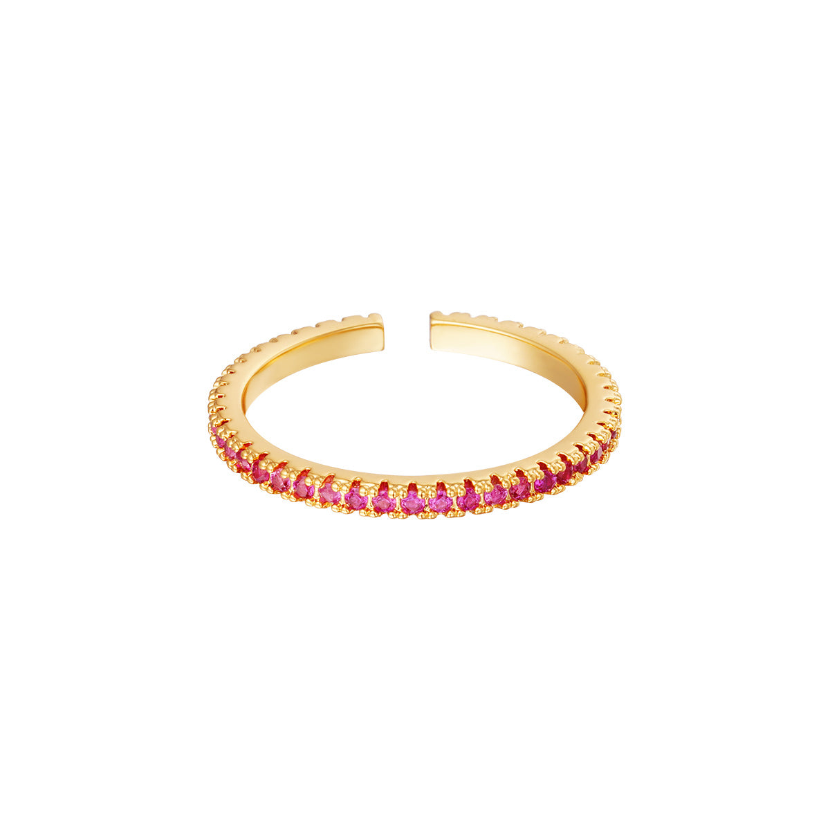 Pink stones ring - Lisebise